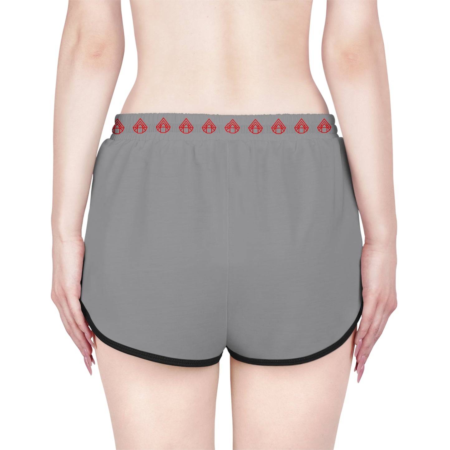 Grey Relaxed Shorts with AstraVT Logo Accent