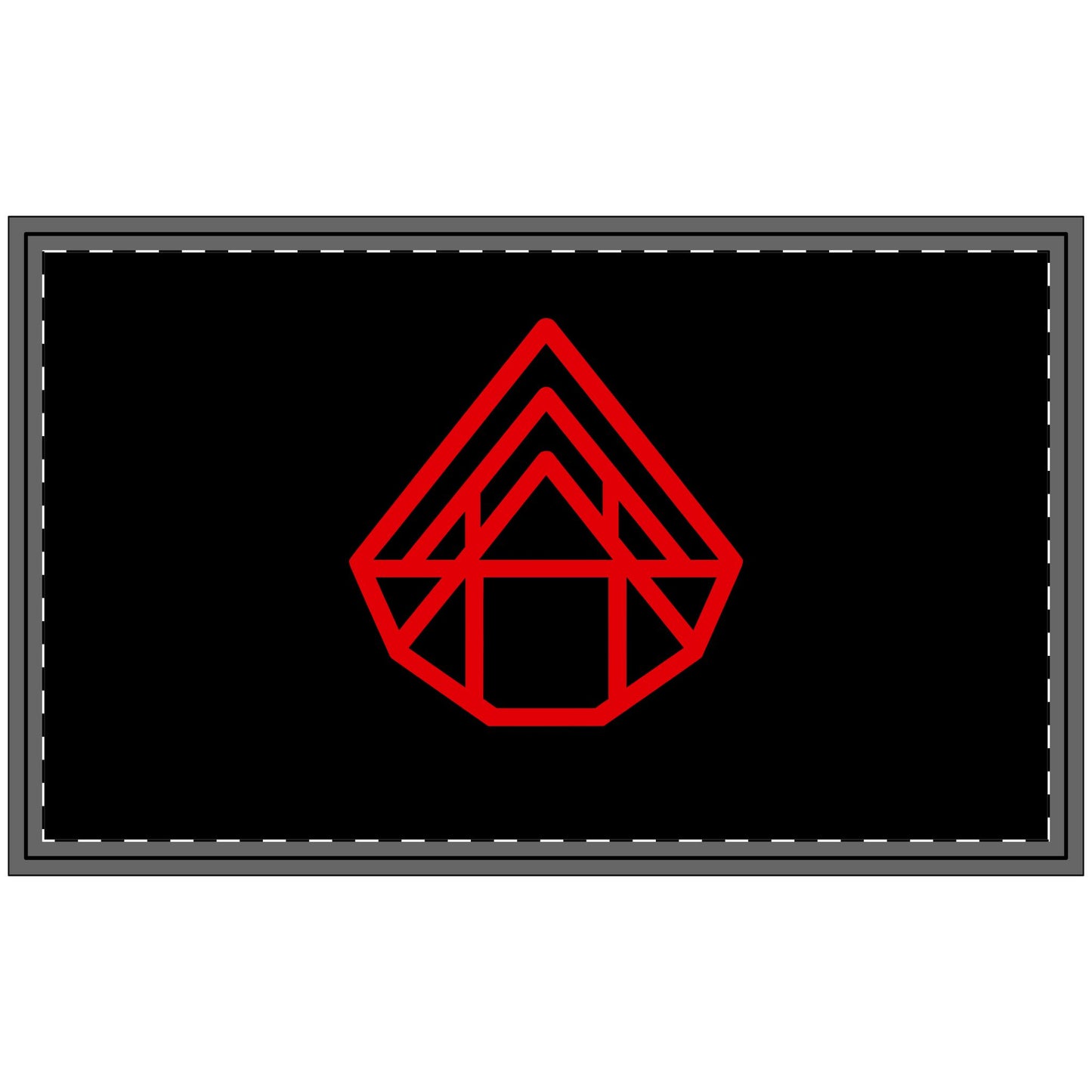 Modern AstraVT Doormat — AstraVT Logo on Black Welcome Mat