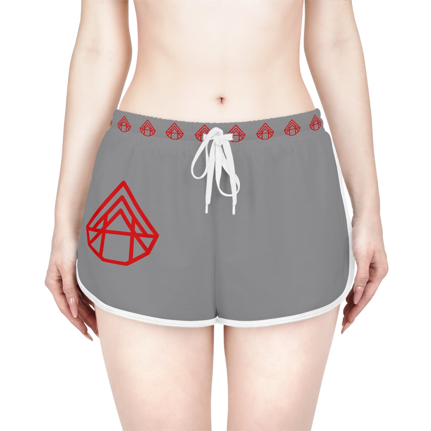 Grey Relaxed Shorts with AstraVT Logo Accent