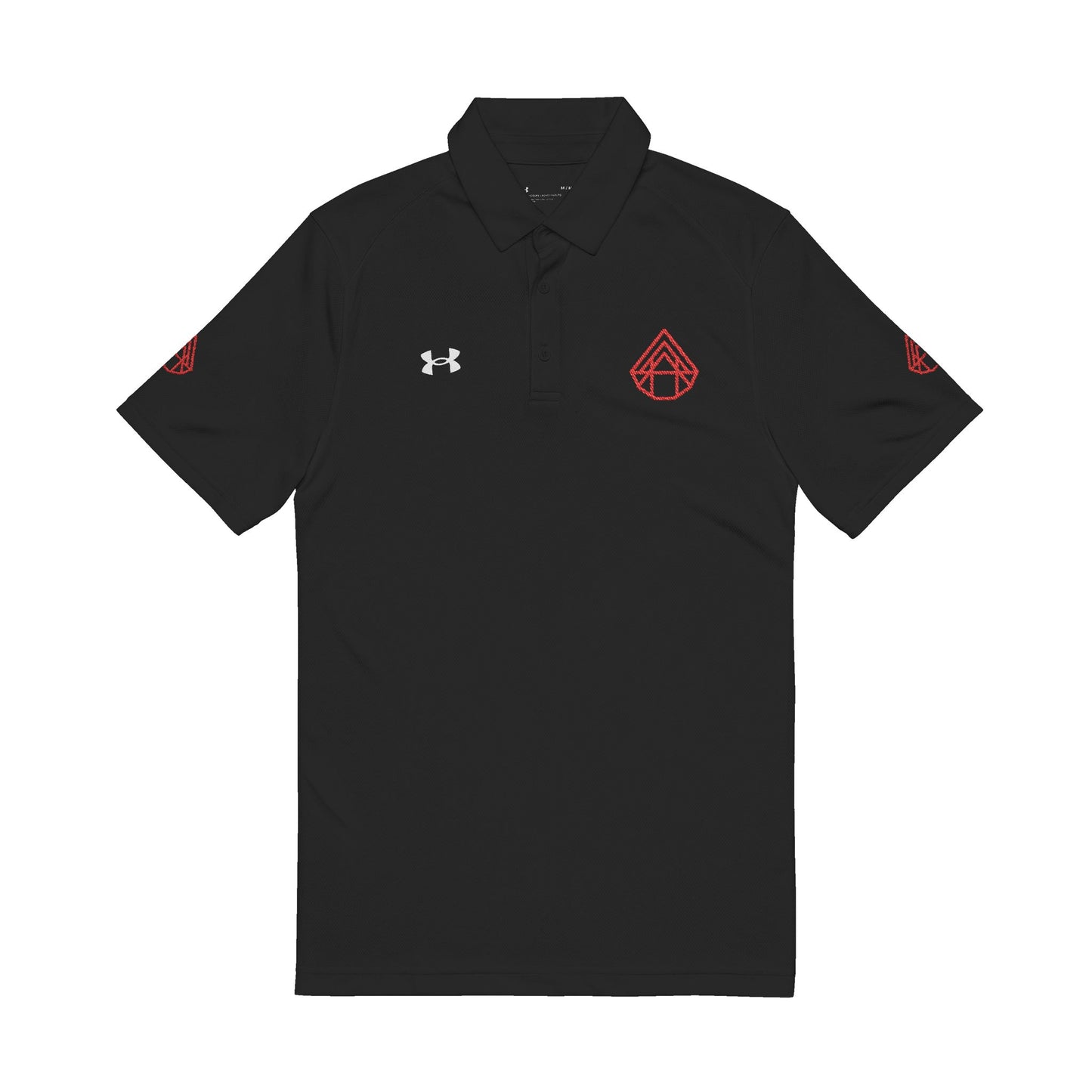 Embroidered White Polo Shirt — Under Armour Men’s Performance Golf Polo with AstraVT Logo