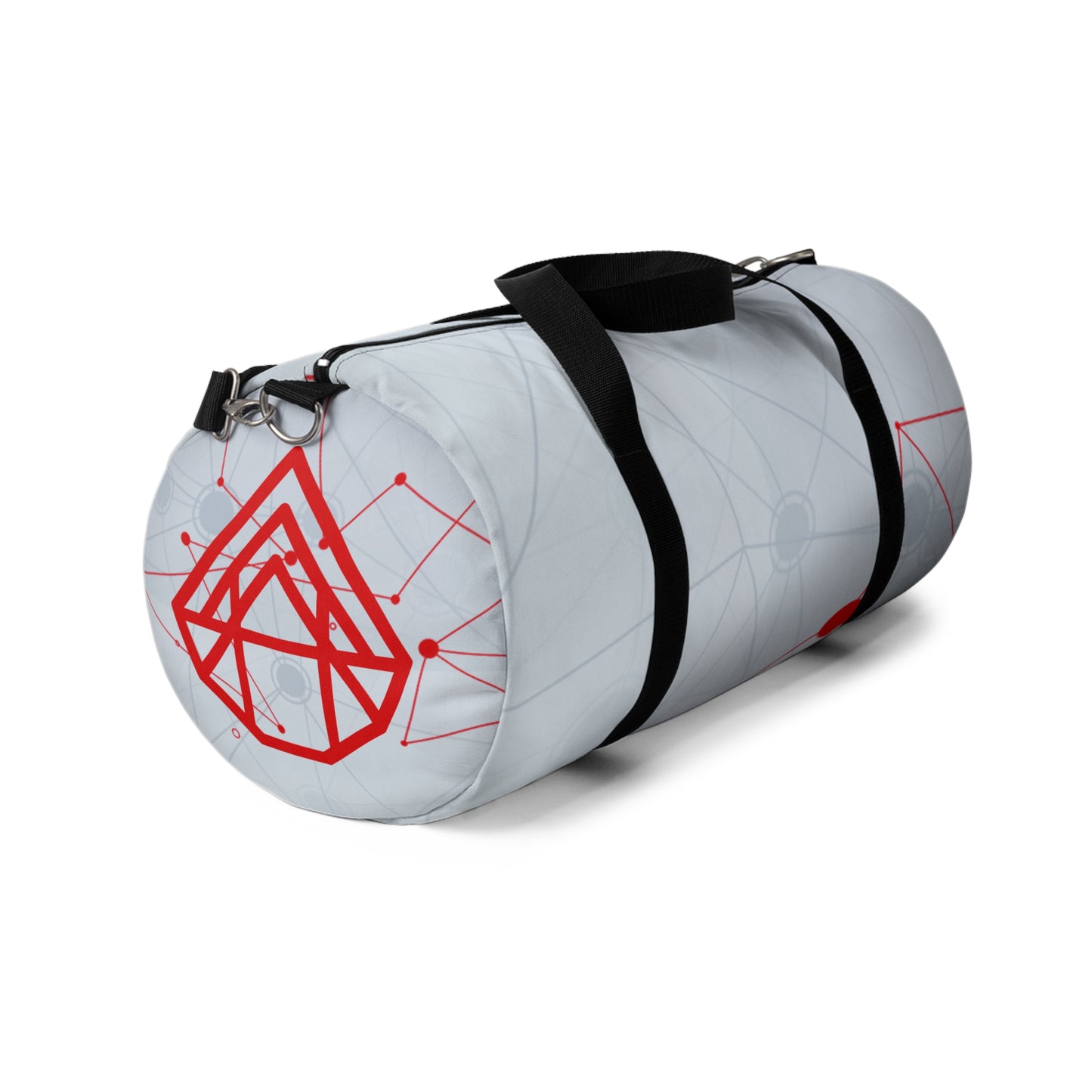 Network Nodes Duffel Bag — Modern Geometric Travel Gym Bag