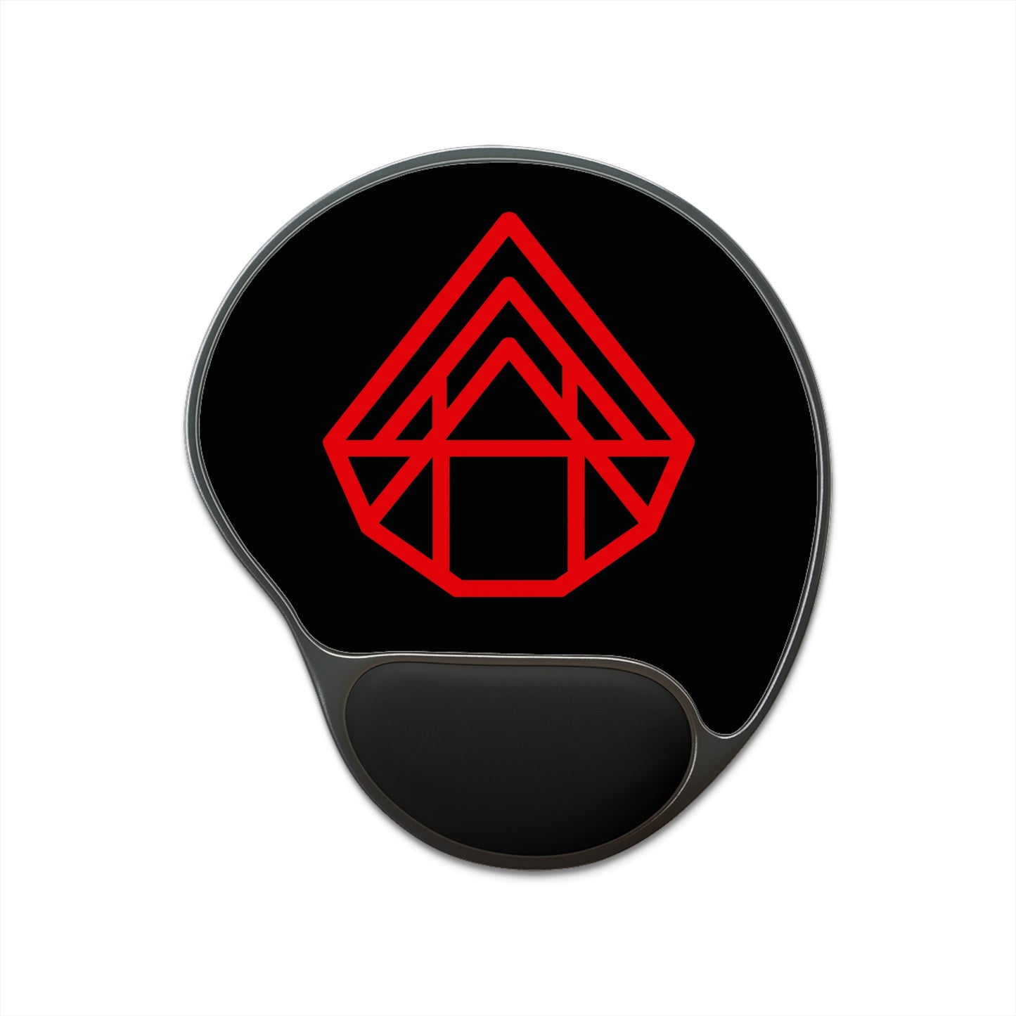 Ergonomic Mouse Pad with Wrist Rest — AstraVT Logo on Black