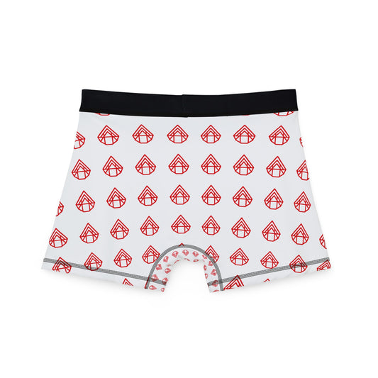 AstraVT Logo Pattern Men's Boxer Briefs — Romantic All-Over Print Underwear