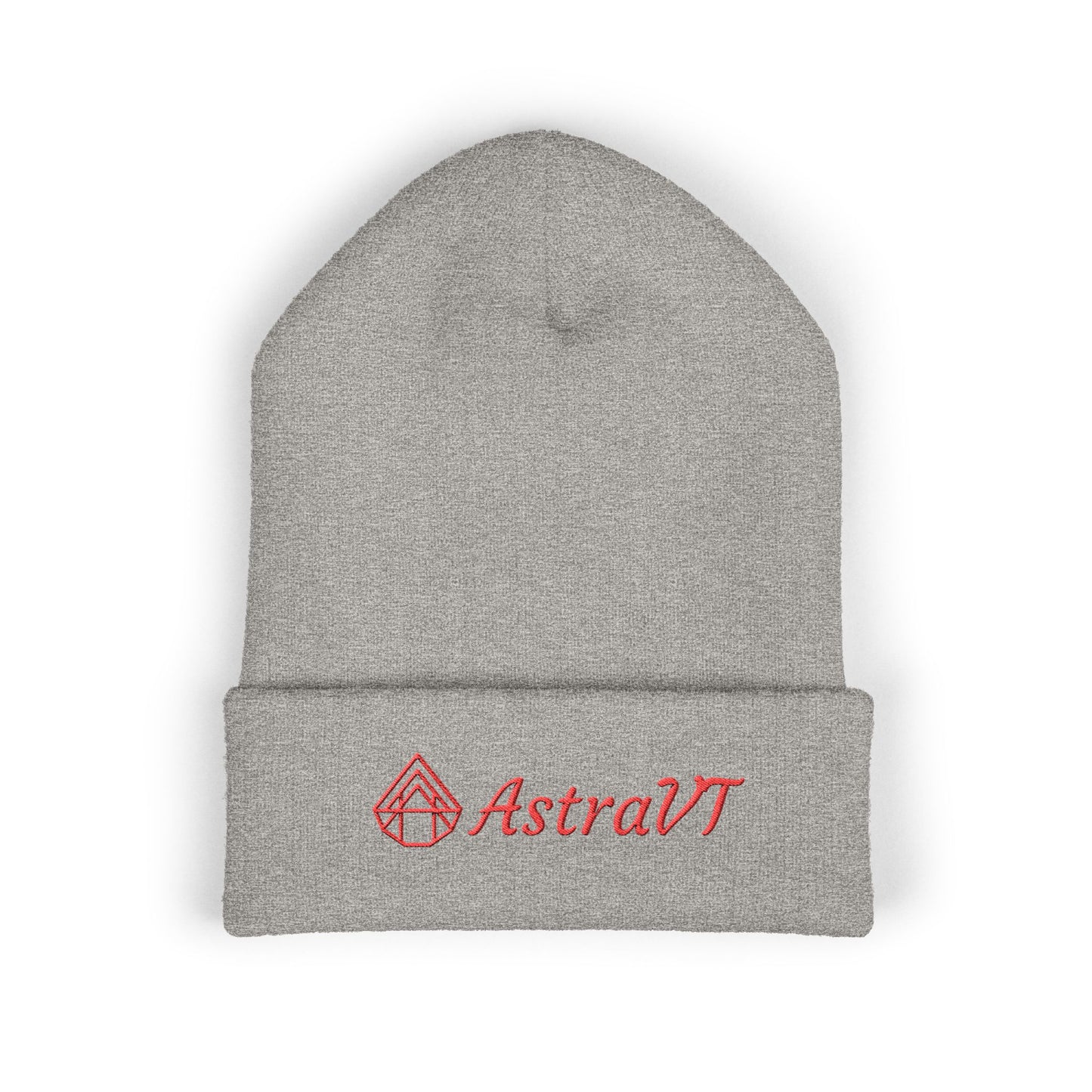 Embroidered AstraVT Cuffed Beanie — Cozy Winter Hat with AstraVT Logo