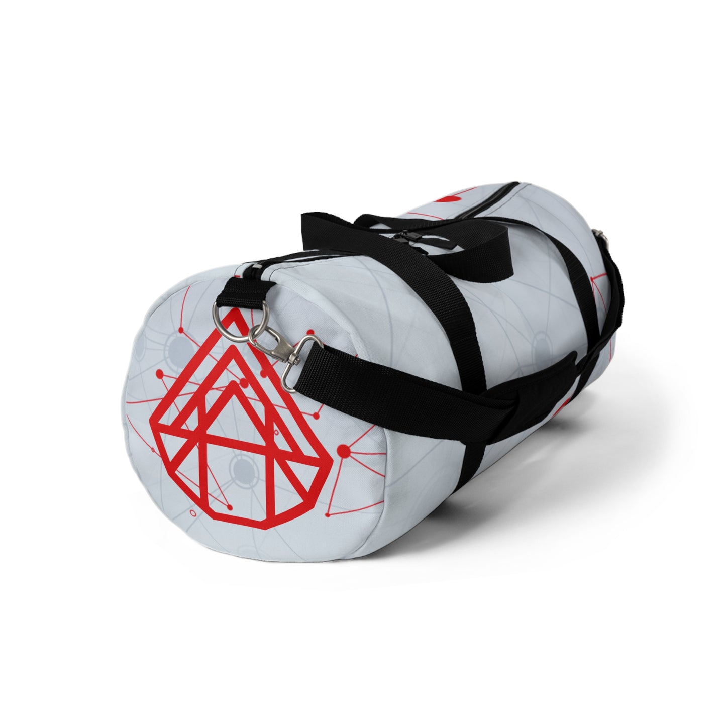 Network Nodes Duffel Bag — Modern Geometric Travel Gym Bag