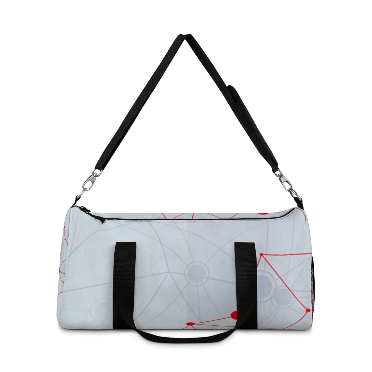 Network Nodes Duffel Bag — Modern Geometric Travel Gym Bag