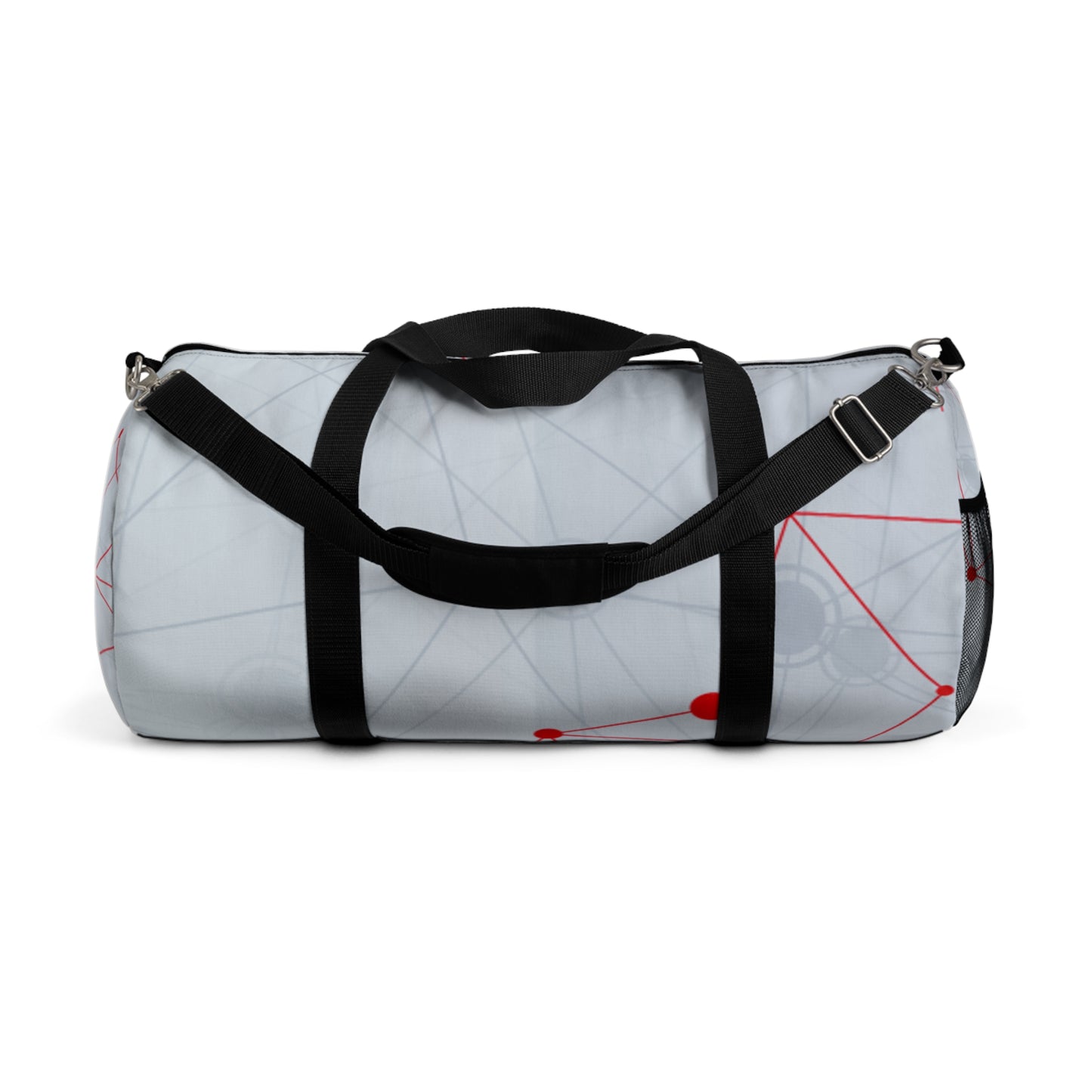 Network Nodes Duffel Bag — Modern Geometric Travel Gym Bag