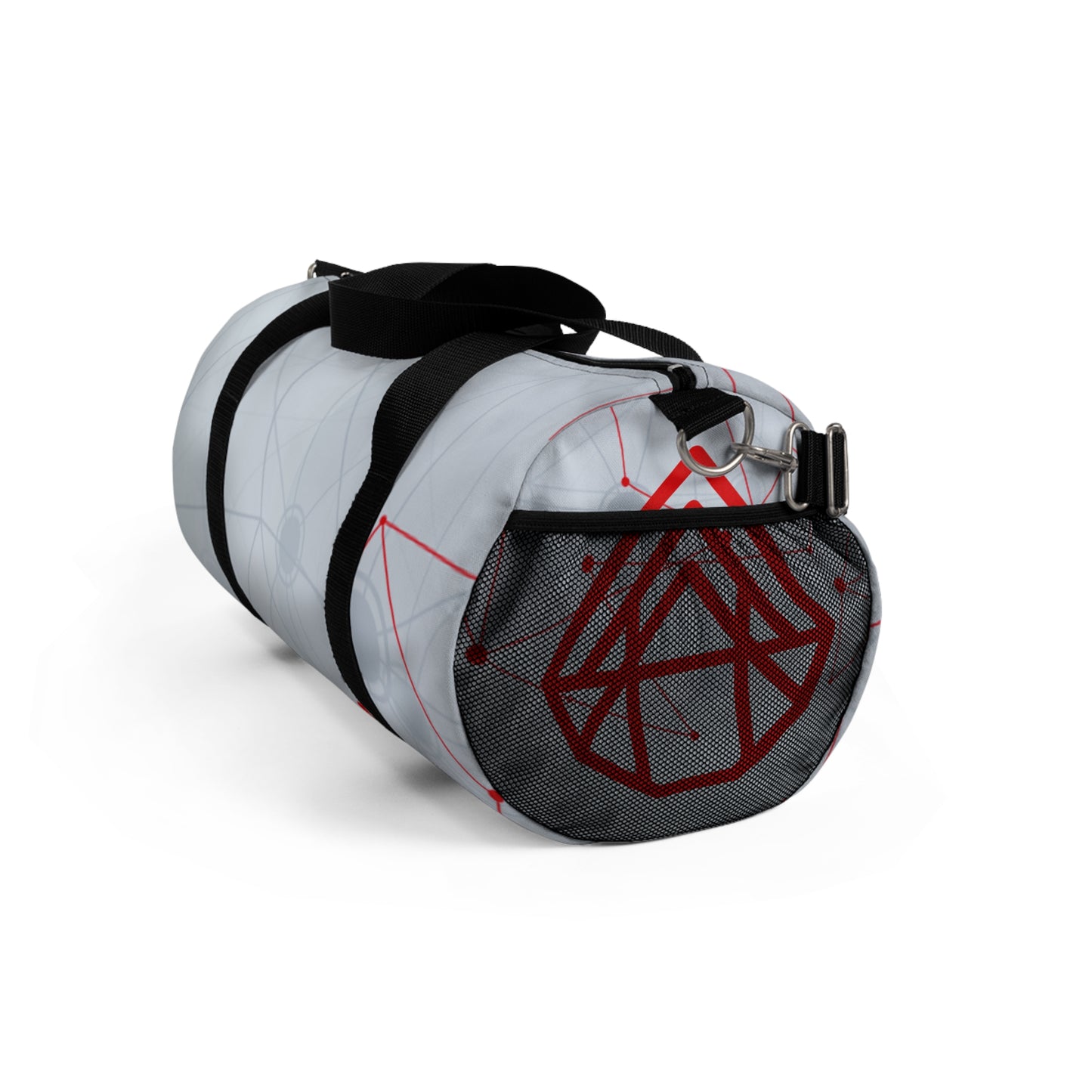 Network Nodes Duffel Bag — Modern Geometric Travel Gym Bag