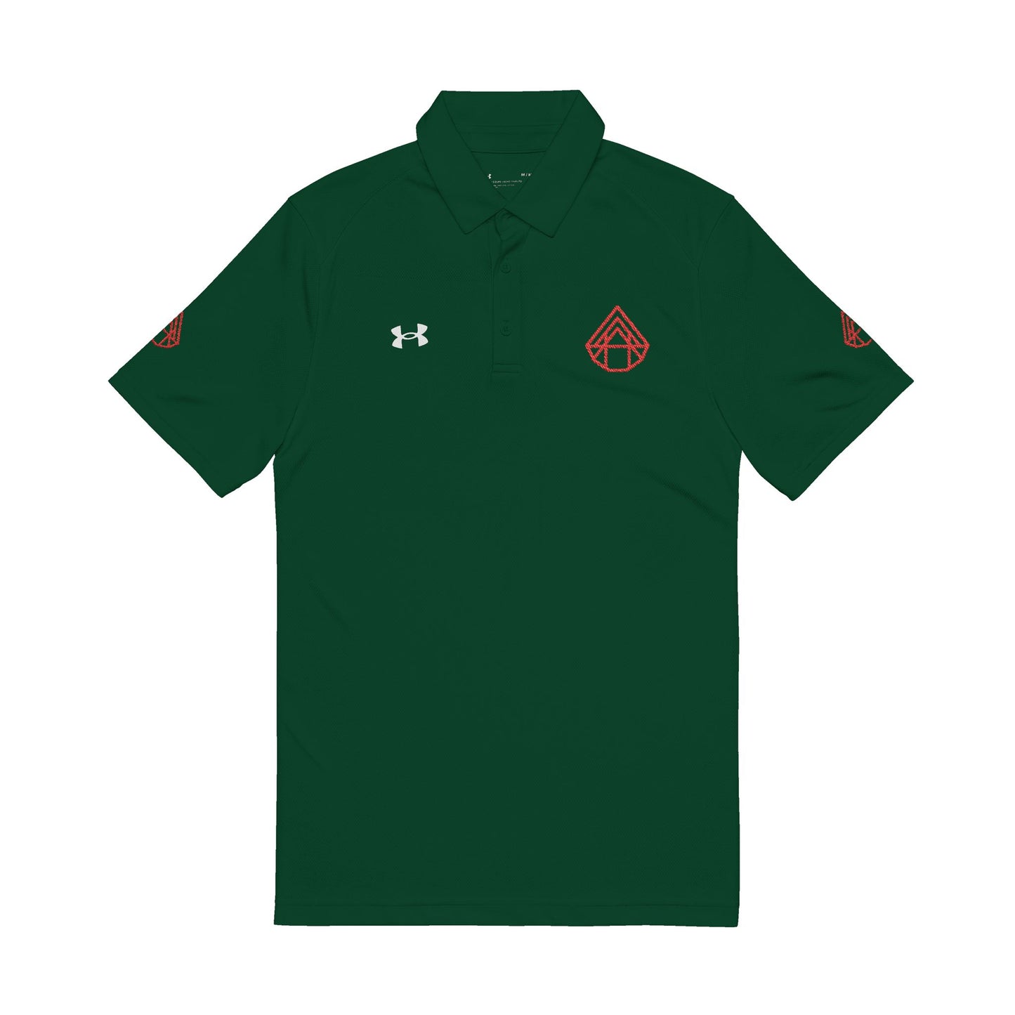 Embroidered White Polo Shirt — Under Armour Men’s Performance Golf Polo with AstraVT Logo