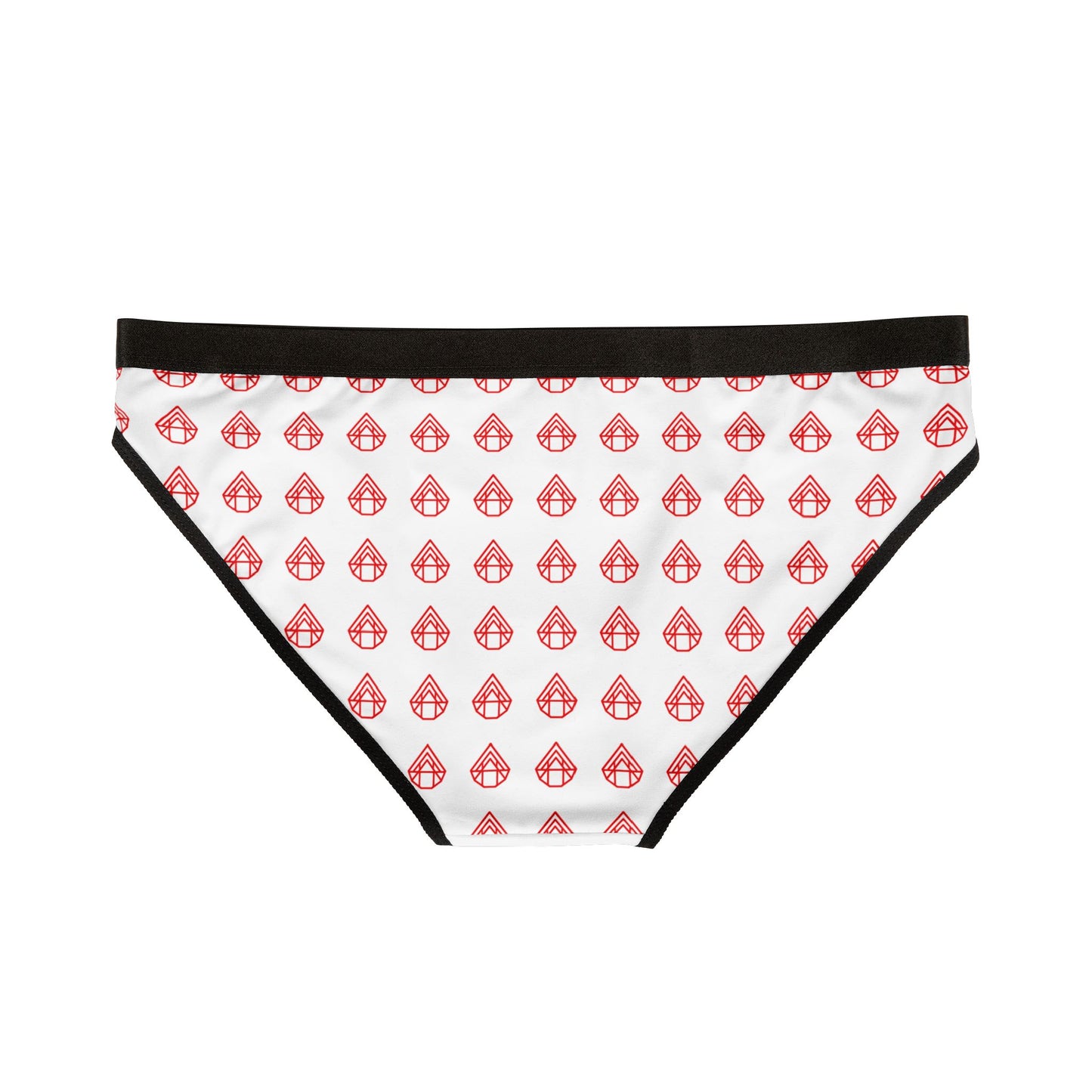 AstraVT Pattern Women's Bikini Briefs – Cute Red Teardrop Print Underwear