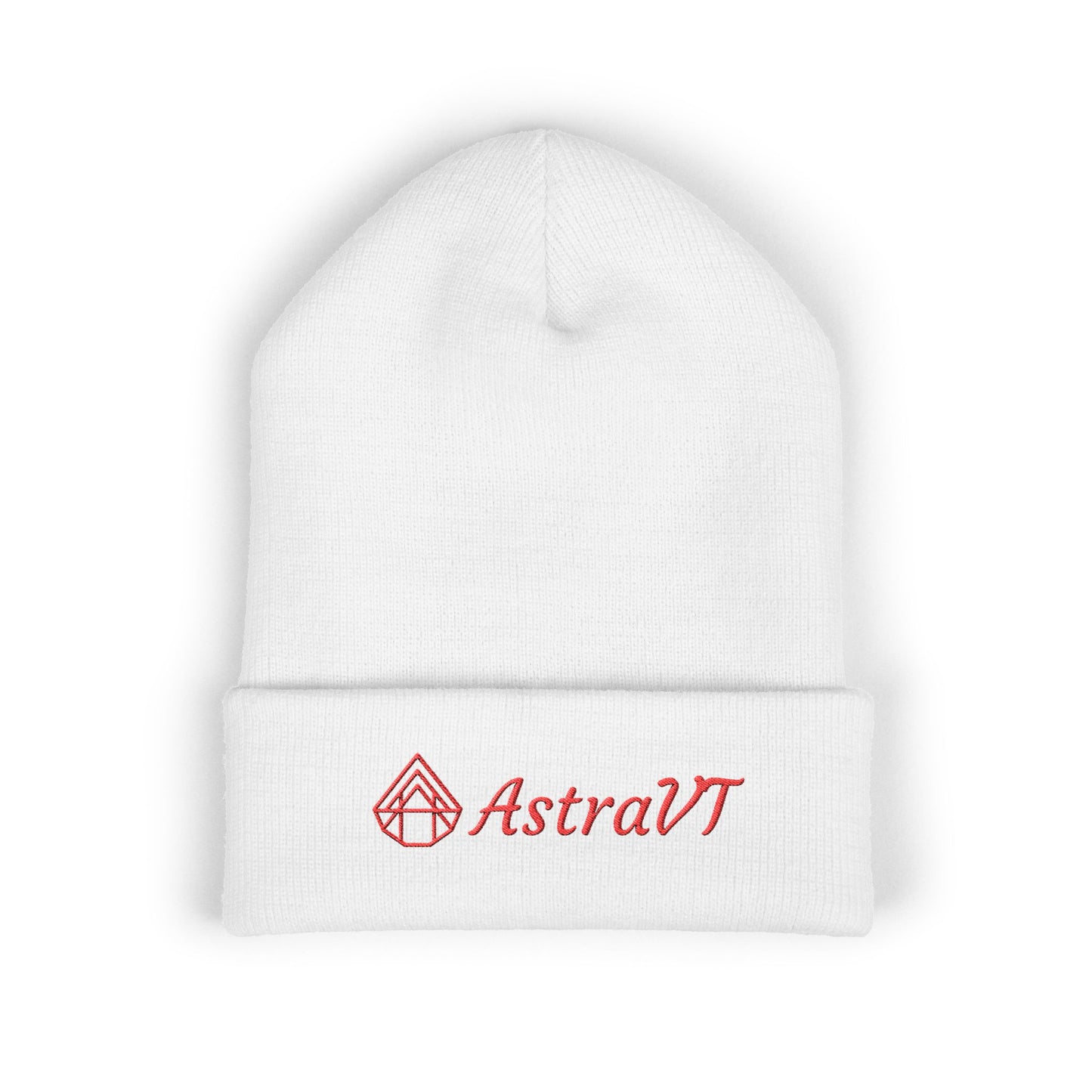 Embroidered AstraVT Cuffed Beanie — Cozy Winter Hat with AstraVT Logo