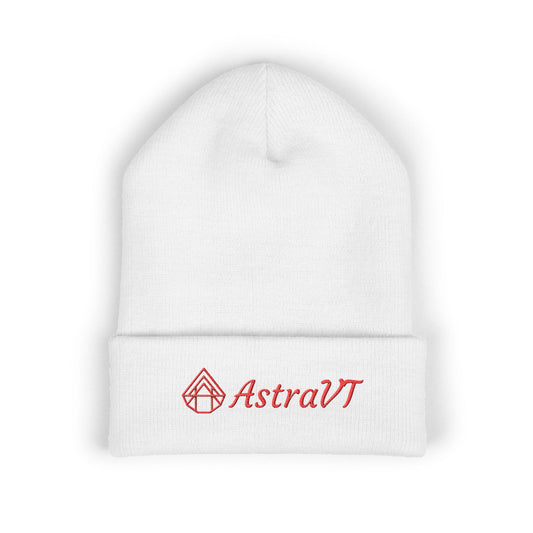 Embroidered AstraVT Cuffed Beanie — Cozy Winter Hat with AstraVT Logo