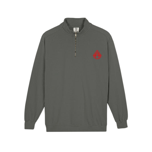 Quarter-Zip Sweatshirt with AstraVT Logo — Casual Pullover for Everyday Wear