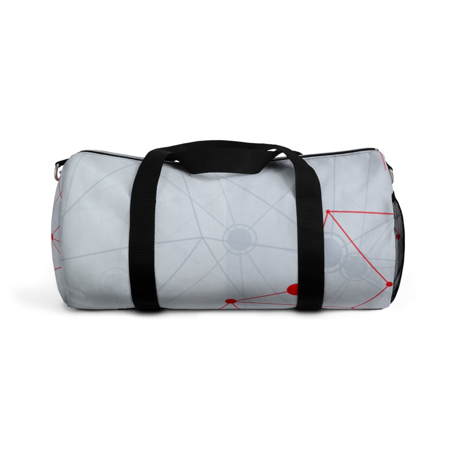 Network Nodes Duffel Bag — Modern Geometric Travel Gym Bag