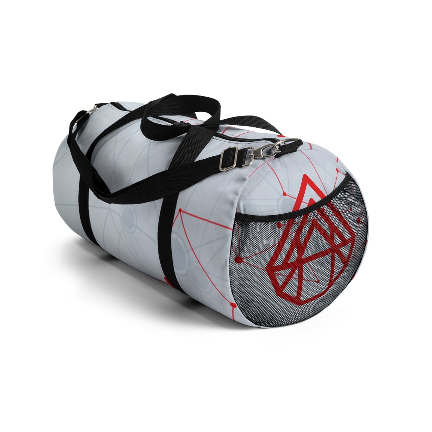 Network Nodes Duffel Bag — Modern Geometric Travel Gym Bag