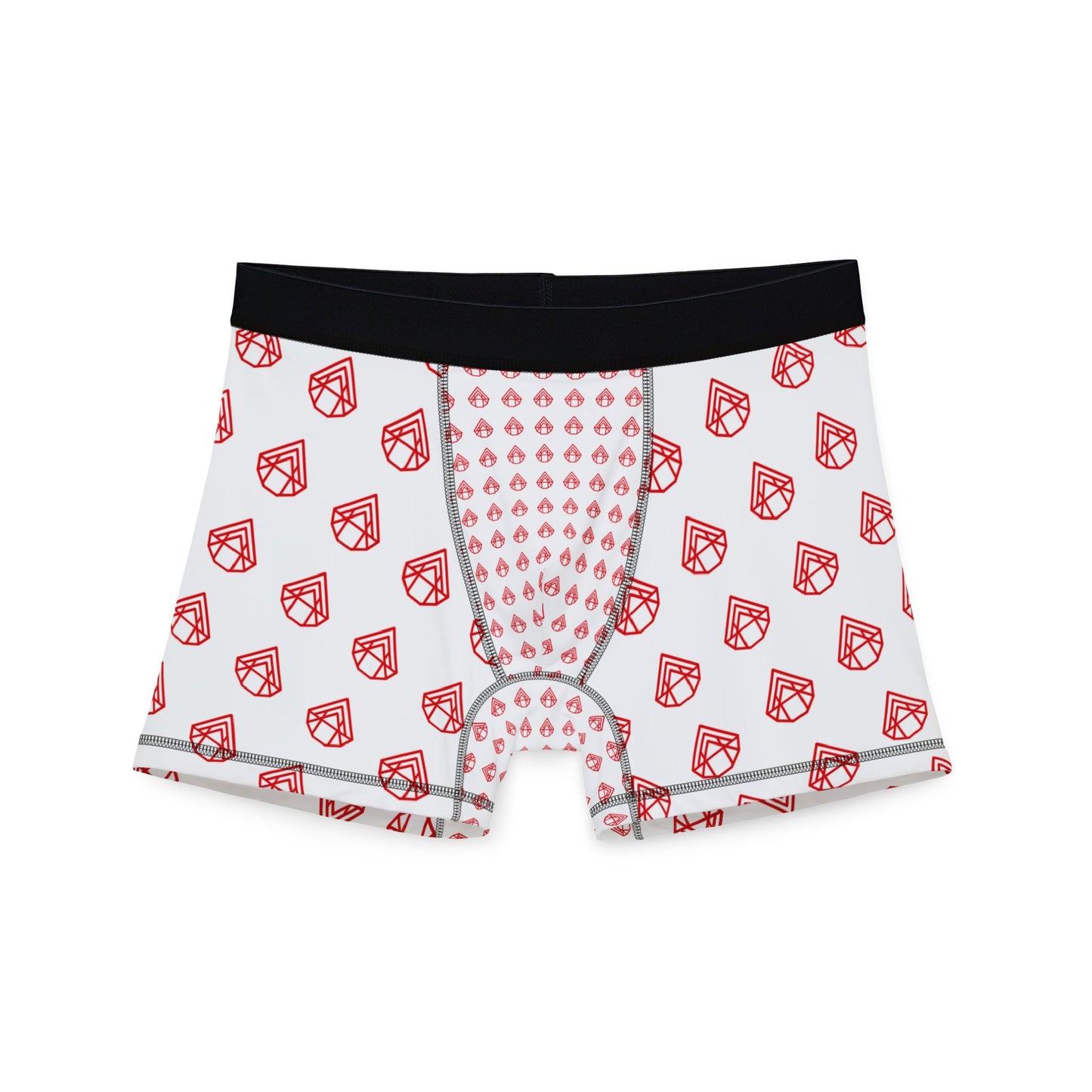 AstraVT Logo Pattern Men's Boxer Briefs — Romantic All-Over Print Underwear