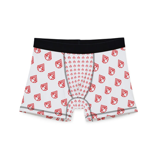 AstraVT Logo Pattern Men's Boxer Briefs — Romantic All-Over Print Underwear