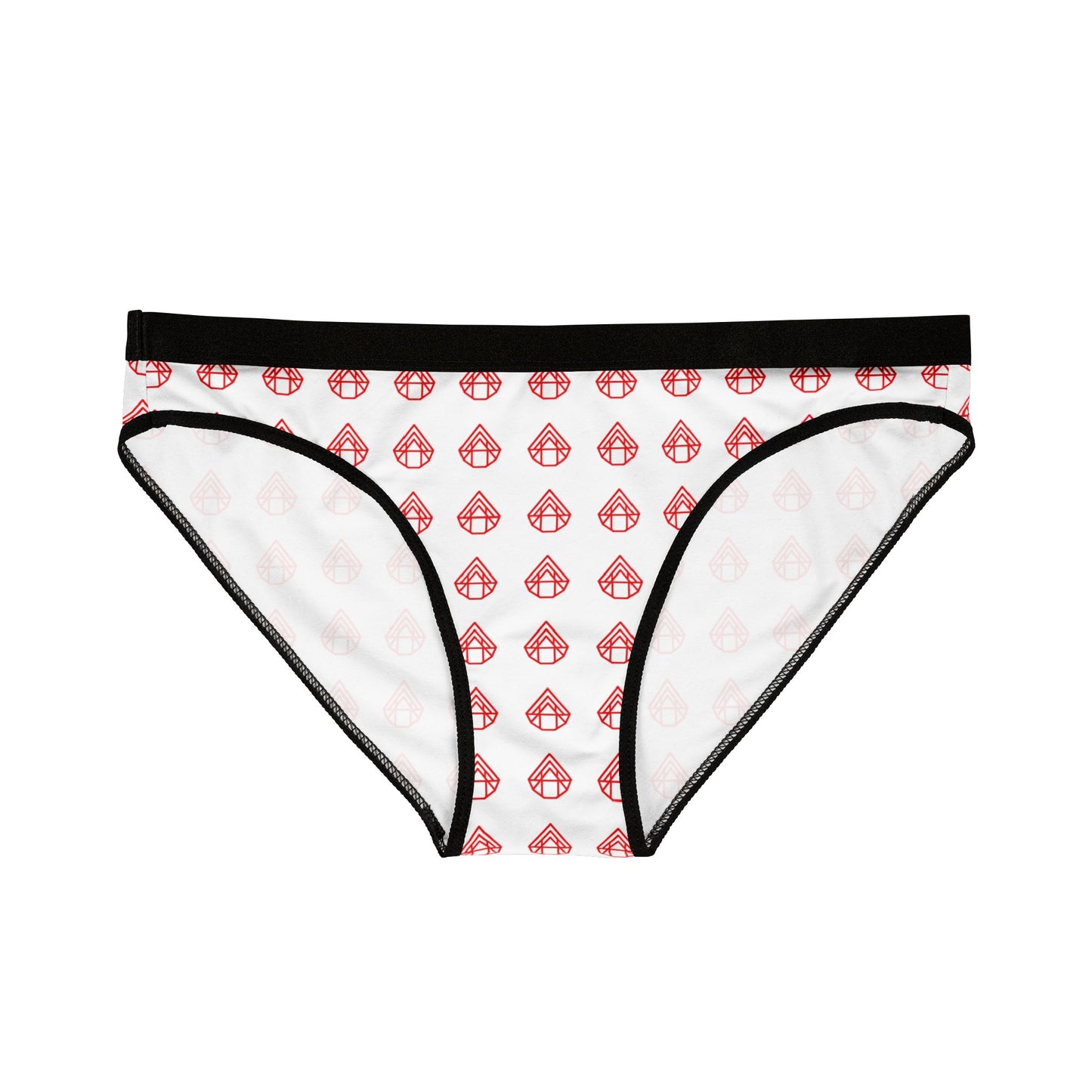 AstraVT Pattern Women's Bikini Briefs – Cute Red Teardrop Print Underwear