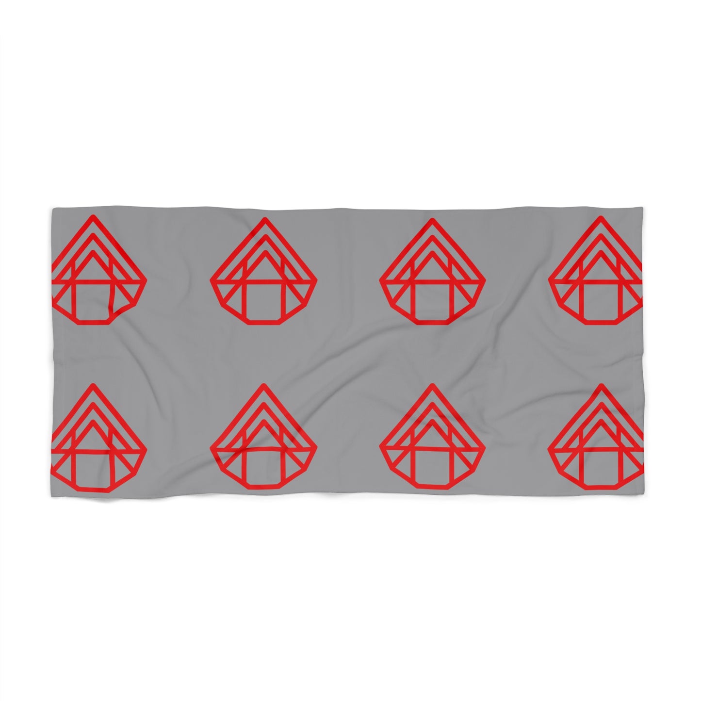 Gray Beach Towel with AstraVT Logo – Coastal Summer Pool & Vacation Towel