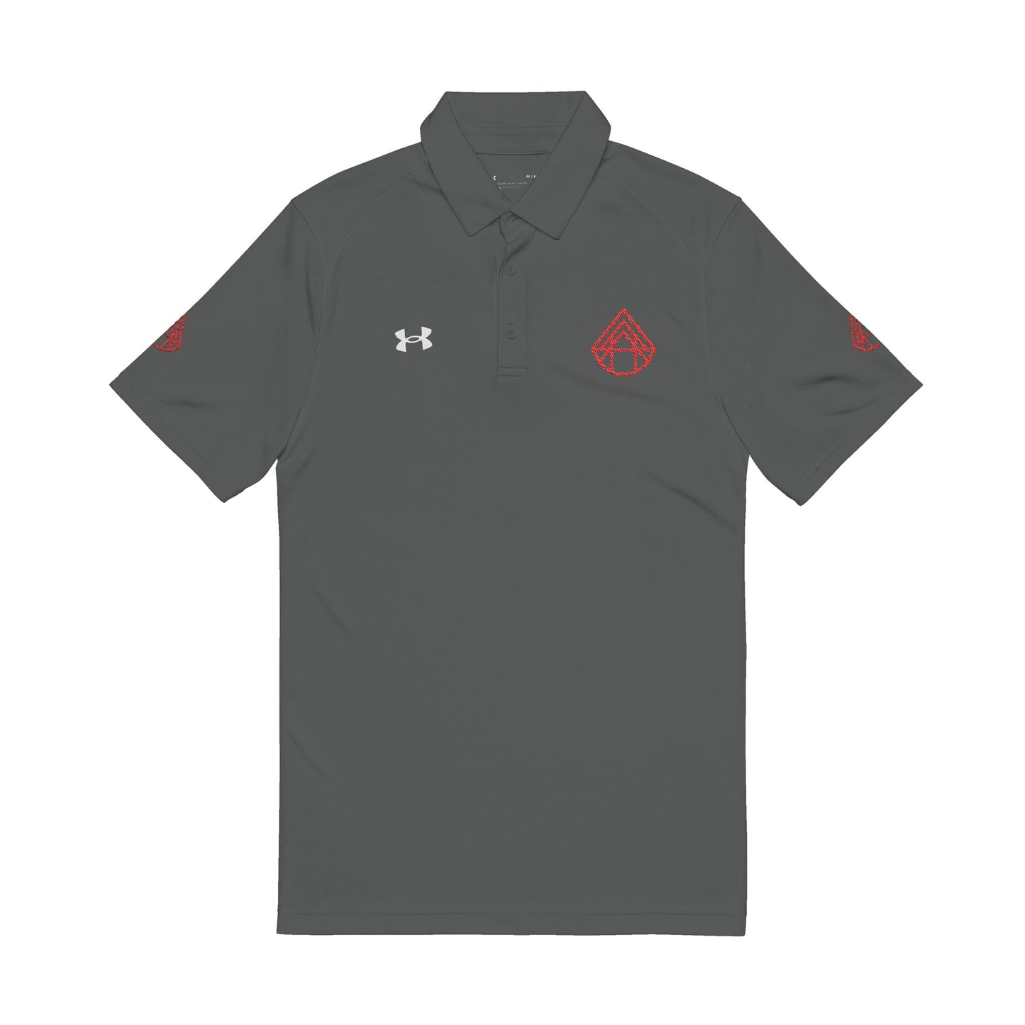 Embroidered White Polo Shirt — Under Armour Men’s Performance Golf Polo with AstraVT Logo